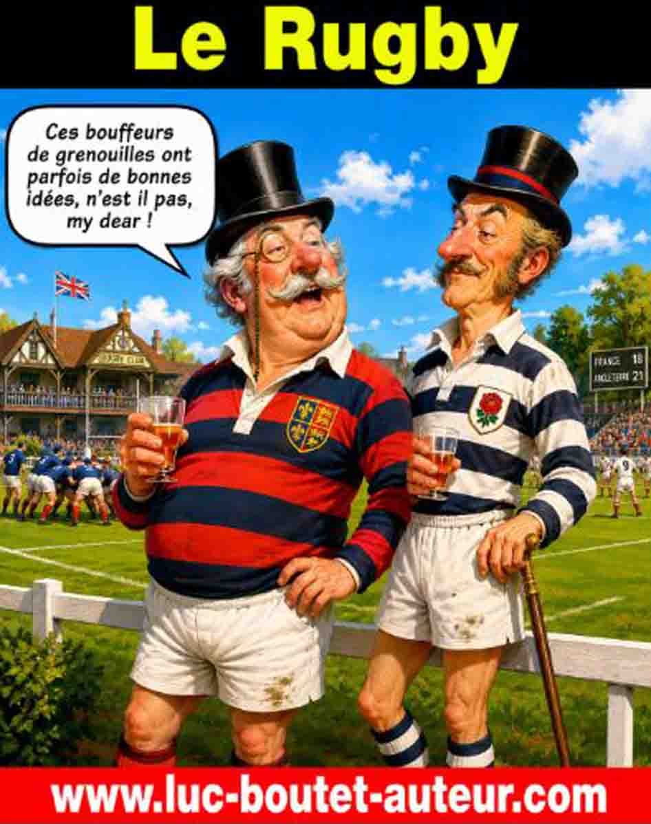 Sur le blog www.luc-boutet-auteur.com publication d’une image sur "La Soule" considérée comme l’origine du rugby, pratiquée au moyen âge dans le sud ouest de la France.