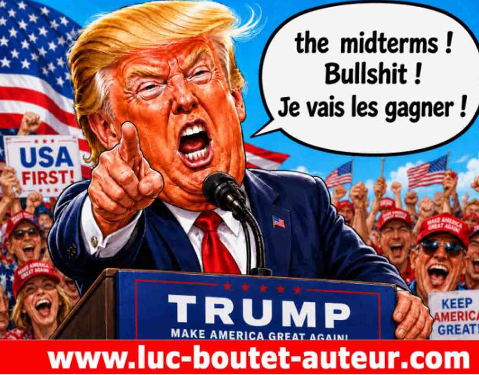 Sur le blog de Luc Boutet : publication d’une nouvelle image sur : CARRICATURES, ISBN – 978-2-494768-56-7, pour la couverture du nouvel essai de Luc Boutet. A voir sur le blog : : www.luc-boutet-auteur.com Et sur : www.luc-boutet-auteur.fr