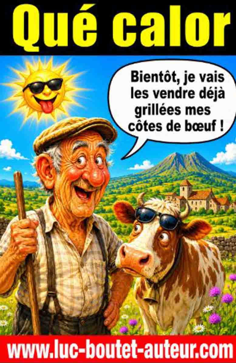 Sur le blog de Luc Boutet : publication d’une image sur : la canicule de l’été 2026
: www.luc-boutet-auteur.com