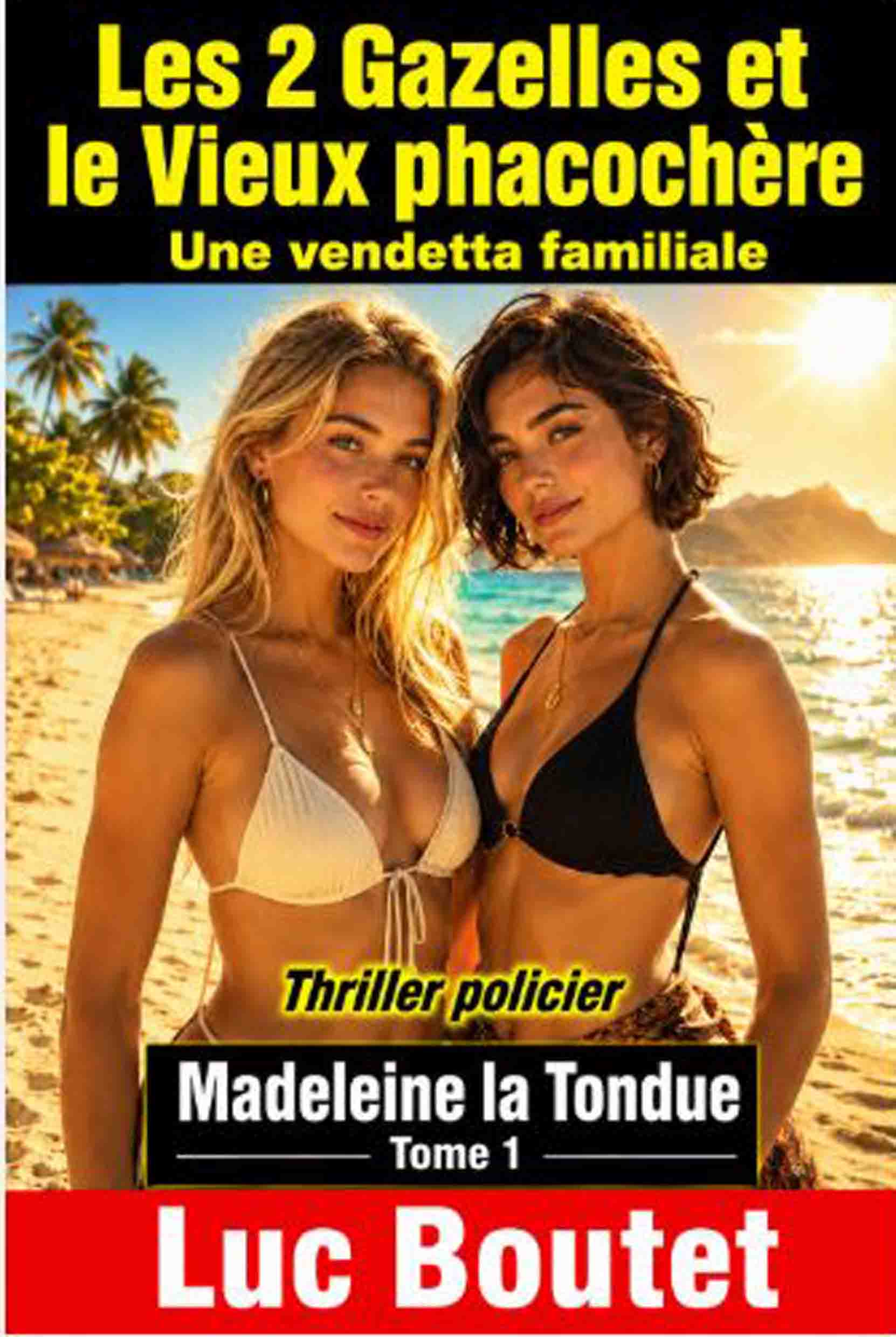 Sur le blog de Luc Boutet : publication d’une image sur : : ses 2 romans Les 2 Gazelles et le Vieux phacochère, des thrillers policiers, sur la vendetta familiale qui va de Madeleine la Tondue à la Vengeance des Chaouri : www.luc-boutet-auteur.com