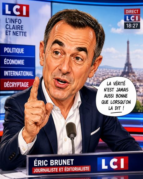 Eric Brunet, journaliste à LCI est originaire du Gers
