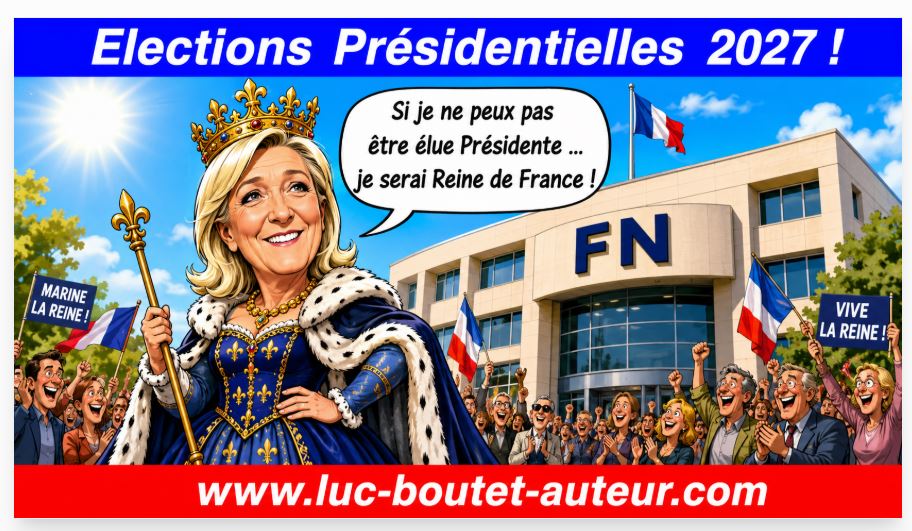 Sur le blog de Luc Boutet : publication d’une nouvelle image sur : la condamnation de Marine Le Pen. A voir sur le blog : : www.luc-boutet-auteur.com