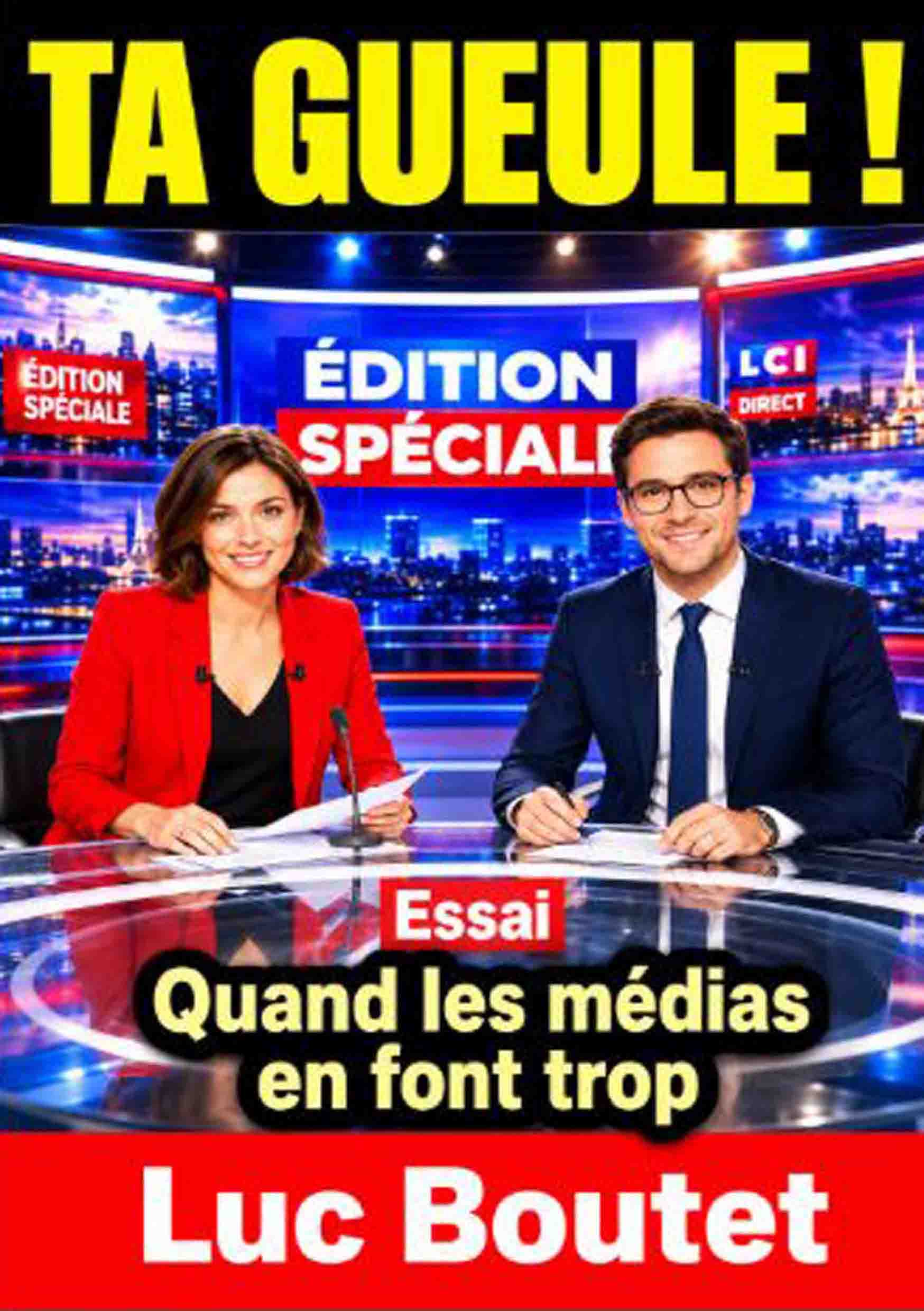 Sur le blog de Luc Boutet : publication d’une nouvelle image sur :
TA GUEULE § Quand la presse en fait trop. ISBN – 978-2-494768-49-9
A voir sur le blog : : www.luc-boutet-auteur.com
Et sur : www.luc-boutet-auteur.fr
