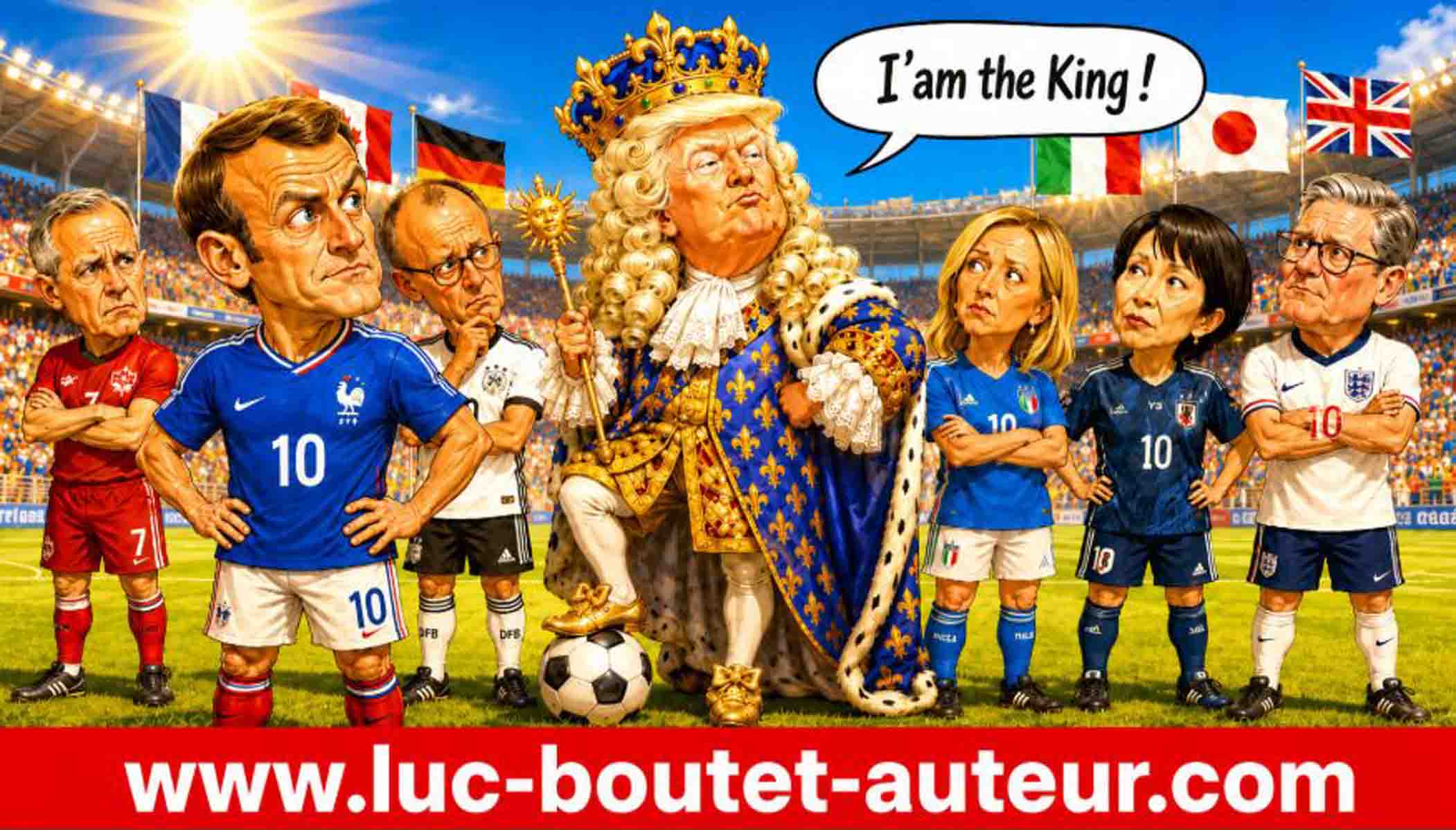 Sur le blog www.luc-boutet-auteur.com publication d’une image sur "Donald Trump a réussi à faire plier les Mollah Iraniens"