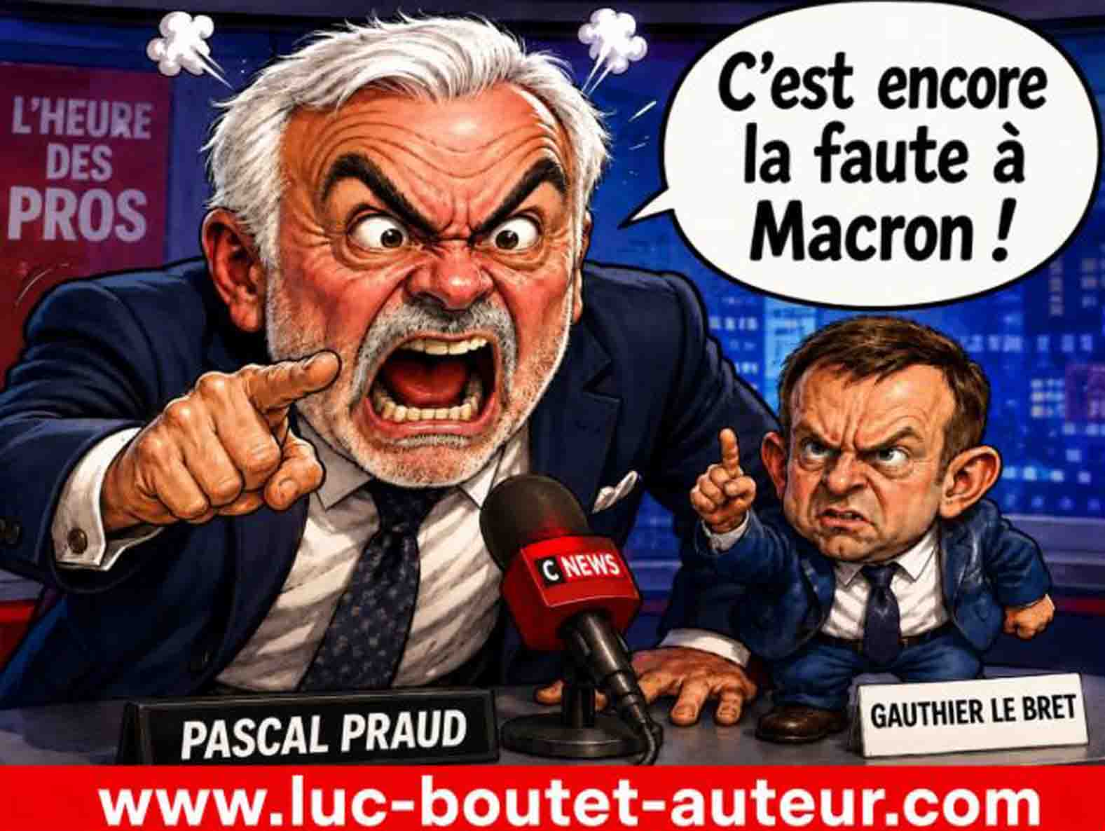 Sur le blog de Luc Boutet : publication d’une image sur
Emmanuel Macron qui prends la parole pour un oui et un nom
A voir sur le blog : : www.luc-boutet-auteur.com