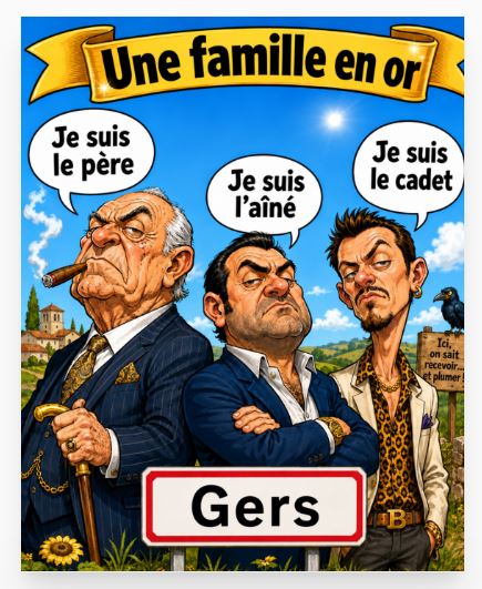Sur le blog www.luc-boutet-auteur.com publication d’une image sur "La famille Barella et Lyhanna dans le Gers"